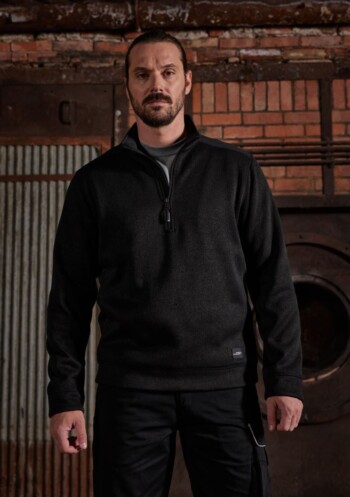 Workwear Knitted Fleece 1/2 Zip - Image 2